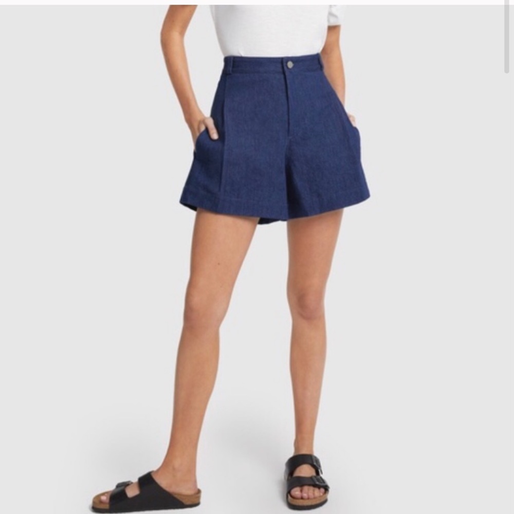 GOOP G. Label high rise denim shorts
